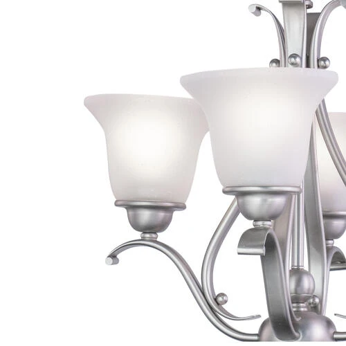 Coupon 🌟 Patriot Lighting® Monrovia Brushed Nickel 4 Light Chandelier 🔥 5 Coupon 🌟 Patriot Lighting® Monrovia Brushed Nickel 4 Light Chandelier 🔥 - Image 3