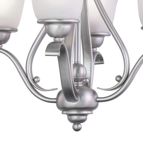 Coupon 🌟 Patriot Lighting® Monrovia Brushed Nickel 4 Light Chandelier 🔥 6 Coupon 🌟 Patriot Lighting® Monrovia Brushed Nickel 4 Light Chandelier 🔥 - Image 4
