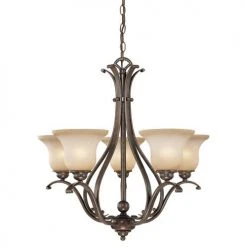 Wholesale 🛒 Patriot Lighting® Monrovia Royal Bronze 5 Light Chandelier ❤️