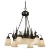 Budget ⌛ Patriot Lighting® Yosemite Burnised Bronze 9 Light Chandelier 🧨 -Patriot Light Store CH55506BBZ