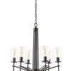 Coupon 🛒 Patriot Lighting® Nolie 6-Light Matte Black Chandelier 🎉 1 Coupon 🛒 Patriot Lighting® Nolie 6-Light Matte Black Chandelier 🎉 -Patriot Light Store CHM6MBK2