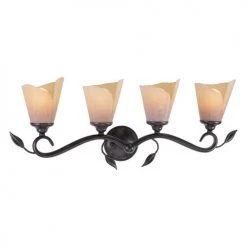 Best deal ✨ Patriot Lighting® Capri Black Walnut 4 Light Vanity Light 🔔