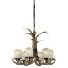 Budget 🌟 Patriot Lighting® Yoho Black Walnut 6 Light Chandelier 😀 2 Budget 🌟 Patriot Lighting® Yoho Black Walnut 6 Light Chandelier 😀 -Patriot Light Store H0016