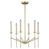 Wholesale 🎁 Patriot Lighting® Kedzie Natural Brass 6 Light Chandelier 😀