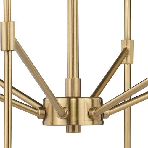 Wholesale 🎁 Patriot Lighting® Kedzie Natural Brass 6 Light Chandelier 😀 5 Wholesale 🎁 Patriot Lighting® Kedzie Natural Brass 6 Light Chandelier 😀 - Image 3