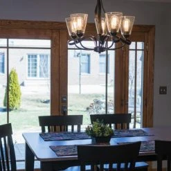 Hot Sale ✔️ Patriot Lighting® Cinta Oil Rubbed Bronze 5 Light Chandelier 👍 -Patriot Light Store H0185 L1