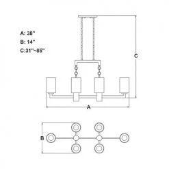 Top 10 ❤️ Patriot Lighting® Addison Satin Nickel 8 Light Chandelier 😍 11 Top 10 ❤️ Patriot Lighting® Addison Satin Nickel 8 Light Chandelier 😍 -Patriot Light Store H0190 DWG