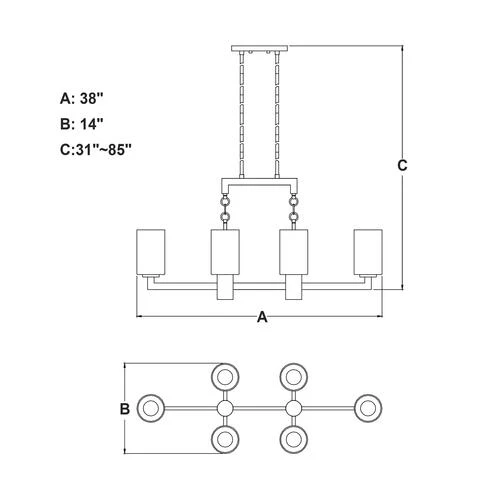 Top 10 ❤️ Patriot Lighting® Addison Satin Nickel 8 Light Chandelier 😍 7 Top 10 ❤️ Patriot Lighting® Addison Satin Nickel 8 Light Chandelier 😍 - Image 5