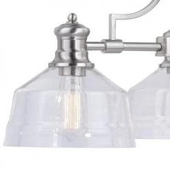 Budget 👏 Patriot Lighting® Beloit Satin Nickel 3 Light Chandelier 😉 -Patriot Light Store H0220 3
