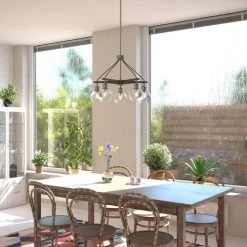 Best Sale ✔️ Patriot Lighting® Avondale Satin Nickel 5 Light Chandelier 👏 -Patriot Light Store H0256 L1