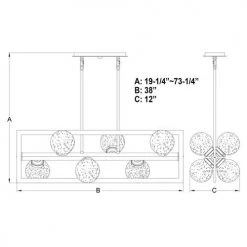 Outlet 🎉 Patriot Lighting® Bridgeview Oil Rubbed Bronze Chandelier 👏 -Patriot Light Store H0257 DWG