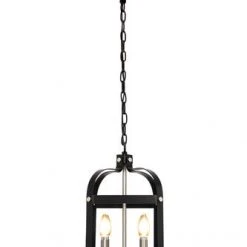 Brand new 🔥 Patriot Lighting® Bazel Black 4-Light Pendant ❤️ -Patriot Light Store Kichler 82349 Menards 3518699 Side