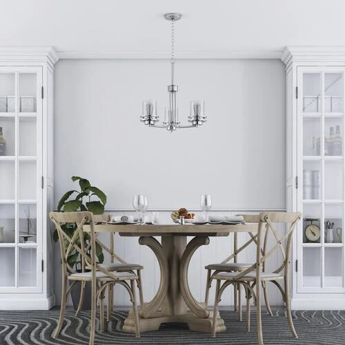 Best deal ⌛ Patriot Lighting® Joska 3-Light Brushed Nickel Chandelier 👏 4 Best deal ⌛ Patriot Lighting® Joska 3-Light Brushed Nickel Chandelier 👏 - Image 2