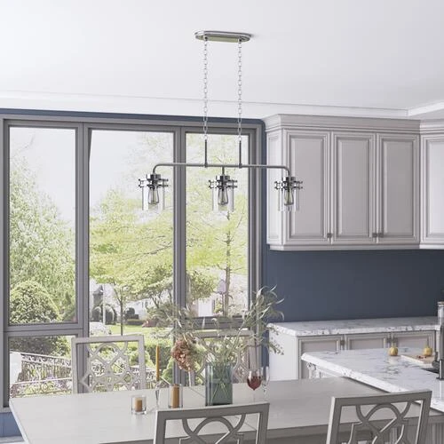 Top 10 🧨 Patriot Lighting® Joska Brushed Nickel 3 Light Island Light ⭐ 4 Top 10 🧨 Patriot Lighting® Joska Brushed Nickel 3 Light Island Light ⭐ - Image 2