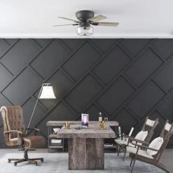 Cheapest 🔥 Patriot Lighting™ Anahy 44" Matte Black Indoor LED Ceiling Fan 😍 -Patriot Light Store LS 3550723 20752 P SC