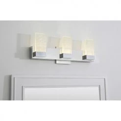 Discount ⌛ Patriot Lighting® Lico Polished Chrome 3-light LED Vanity Light 🛒 -Patriot Light Store Lico Bottom