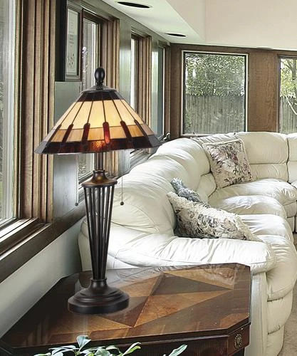 Budget ⌛ Patriot Lighting® Denman Tiffany Style Table Lamp 👍 4 Budget ⌛ Patriot Lighting® Denman Tiffany Style Table Lamp 👍 - Image 2