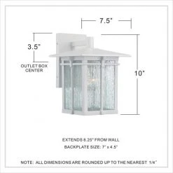 Coupon ⭐ Patriot Lighting® Wren White Outdoor Wall Light 🔥 11 Coupon ⭐ Patriot Lighting® Wren White Outdoor Wall Light 🔥 -Patriot Light Store MND2523B1 DIM