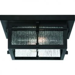 Budget 🎉 Patriot Lighting® Wren Matte Black 2-Light Outdoor Flush Mount Ceiling Light 🔥 -Patriot Light Store MND2523E 3