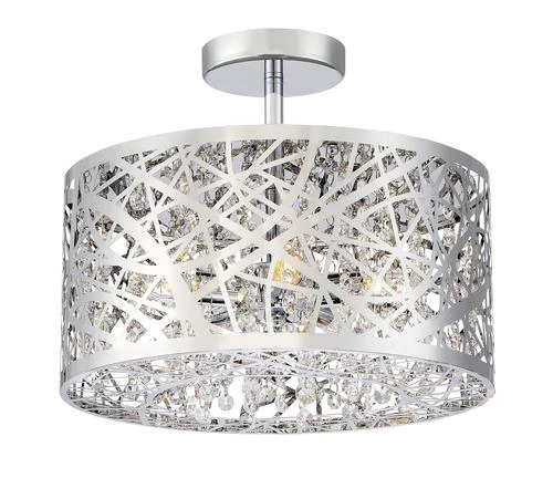 Hot Sale 😉 Patriot Lighting® Elegant Home Braylen Chrome 5-Light Semi-Flush Mount Ceiling Light 🧨 3 Hot Sale 😉 Patriot Lighting® Elegant Home Braylen Chrome 5-Light Semi-Flush Mount Ceiling Light 🧨