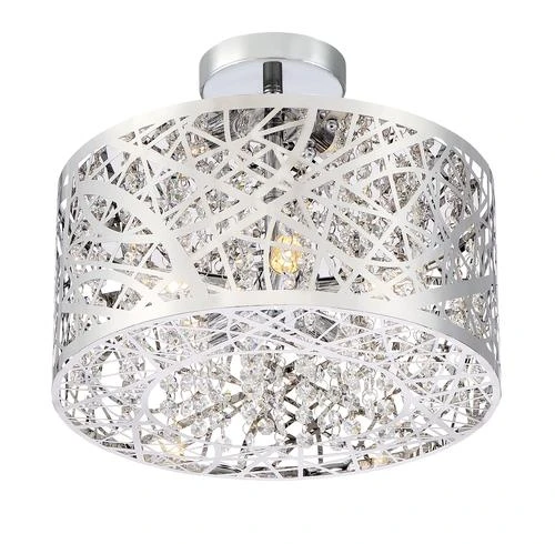 Hot Sale 😉 Patriot Lighting® Elegant Home Braylen Chrome 5-Light Semi-Flush Mount Ceiling Light 🧨 4 Hot Sale 😉 Patriot Lighting® Elegant Home Braylen Chrome 5-Light Semi-Flush Mount Ceiling Light 🧨 - Image 2