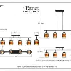 Deals 👍 Patriot Lighting® Lorenzo Bronze 4 Light Island Light ⌛ 17 Deals 👍 Patriot Lighting® Lorenzo Bronze 4 Light Island Light ⌛ -Patriot Light Store MND3407Jdimensionimage