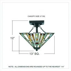 Hot Sale 🥰 Patriot Lighting Elegant Home Patriot Lighting® Elegant Home Trysta Bronze 2-Light Semi-Flush Mount Ceiling Light ❤️ -Patriot Light Store MND4146B DIM