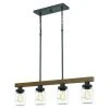 New ❤️ Patriot Lighting® Wheland Matte Black 4-Light Island Light 👏 -Patriot Light Store MND4244B
