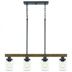 New ❤️ Patriot Lighting® Wheland Matte Black 4-Light Island Light 👏 8 New ❤️ Patriot Lighting® Wheland Matte Black 4-Light Island Light 👏 -Patriot Light Store MND4244B 3