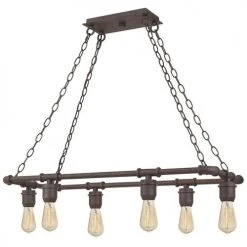 Hot Sale 🛒 Patriot Lighting® Elegant Home Pipper Matte Black 6 Light Island Light ✔️ 14 Hot Sale 🛒 Patriot Lighting® Elegant Home Pipper Matte Black 6 Light Island Light ✔️ -Patriot Light Store MND4313A1 6