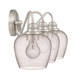 Best Pirce ⭐ Patriot Lighting® Shira Brushed Nickel 3-Light Vanity Light ⌛ -Patriot Light Store MND4415C1 4