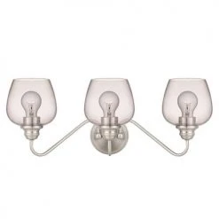 Best Pirce ⭐ Patriot Lighting® Shira Brushed Nickel 3-Light Vanity Light ⌛ -Patriot Light Store MND4415C1 6