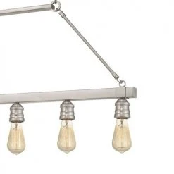 Deals 💯 Patriot Lighting® Beaman Brushed Nickel 5 Light Island Light 👏 -Patriot Light Store MND4428A 5