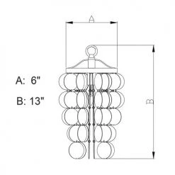 Best Pirce 🧨 Patriot Lighting® Elsa Capiz Shell Satin Nickel Pendant 😍 -Patriot Light Store P0141 DWG