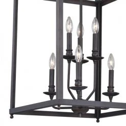 Coupon 👏 Patriot Lighting® Juliet Architectural Bronze 6 Light Pendant 😍 -Patriot Light Store P0220 2