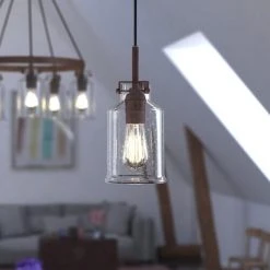Best Pirce 🎉 Patriot Lighting® Milone Rustic Bronze Mini Pendant 🎁 -Patriot Light Store P0259 L2