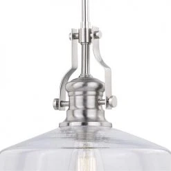 Hot Sale ⌛ Patriot Lighting® Beloit Satin Nickel Pendant 🎉 -Patriot Light Store P0273 3