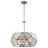 Cheap 😍 Patriot Lighting® Euclid Aged Brass 3 Light Pendant ⌛ -Patriot Light Store P0317