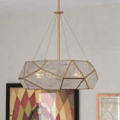 Cheap 😍 Patriot Lighting® Euclid Aged Brass 3 Light Pendant ⌛ -Patriot Light Store P0317 L2