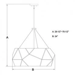 Hot Sale ⌛ Patriot Lighting® Euclid Aged Brass 5 Light Pendant ⌛ -Patriot Light Store P0318 DWG