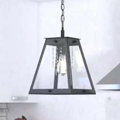 Budget ✨ Patriot Lighting® Tremont Matte Black 1 Light Pendant ⭐ -Patriot Light Store P0322 L2