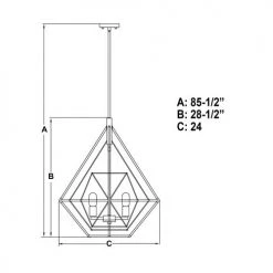 Hot Sale ❤️ Patriot Lighting® Bartlett Oil Rubbed Bronze 4 Light Pendant 🥰 -Patriot Light Store P0328 DWG