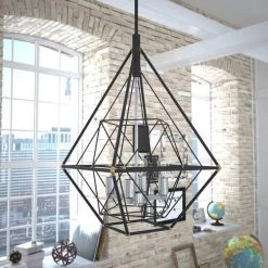 Hot Sale ❤️ Patriot Lighting® Bartlett Oil Rubbed Bronze 4 Light Pendant 🥰 -Patriot Light Store P0328 L2
