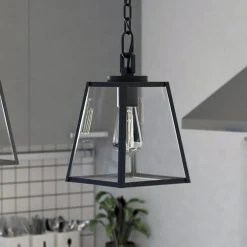 New 😀 Patriot Lighting® Grant Black 1 Light Mini Pendant 🔥 -Patriot Light Store P0346 L2