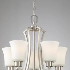 Cheapest 🔔 Patriot Lighting® Opal Replacement Glass Shade For 5-Light Flamenco Chandelier ONLY ✔️