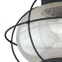 Cheapest 👏 Patriot Lighting® Chatham Textured Black Outdoor Flush Mount Light ✔️ -Patriot Light Store T0144 3