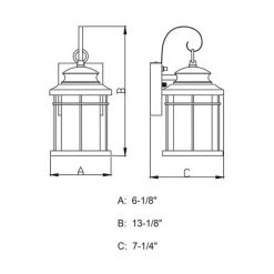 Best Pirce 😉 Patriot Lighting® Melbourne Oil-Rubbed Bronze LED Outdoor Wall Light 🌟 -Patriot Light Store T0162 DWG