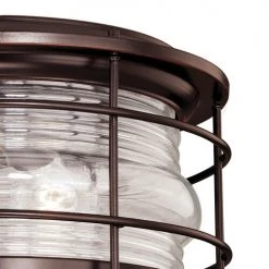 Cheap 🥰 Patriot Lighting® Hyannis Burnished Bronze 2-Light Outdoor Flush Mount Light 🎉 -Patriot Light Store T0166 1
