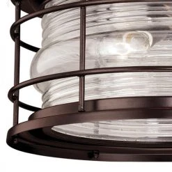 Cheap 🥰 Patriot Lighting® Hyannis Burnished Bronze 2-Light Outdoor Flush Mount Light 🎉 -Patriot Light Store T0166 3