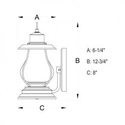 Buy 😀 Patriot Lighting® Dockside Weathered Patina Outdoor Wall Light 👍 -Patriot Light Store T0215 DWG